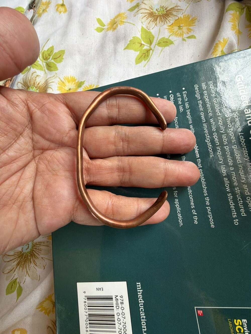 1 THERAPY CUFF BRACELET pure Red Copper Adjustable 28g NON MAGNETIC HANDMADE